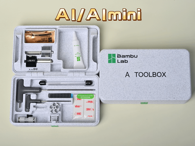 拓竹A1 A1mini原厂工具盒V2（高精度、超细节、无五金）