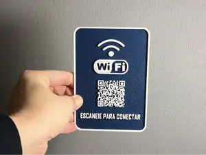 WIFI连接二维码 - 内嵌磁铁+NFC贴纸的冰箱贴版