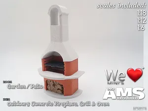 WLM  - Outdoors Concrete Fireplace, Grill & Oven