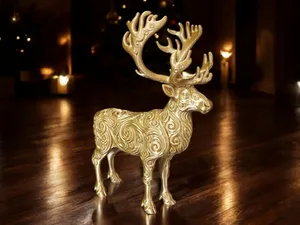 Escultura de reno ornamental