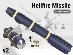 v2 Hellfire Missile | High Detail | Snap Assembly