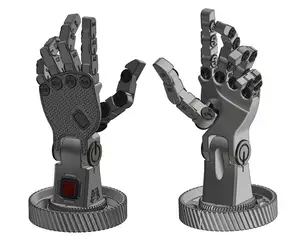 Poseable Robot Hand (Left Hand) (PLA)