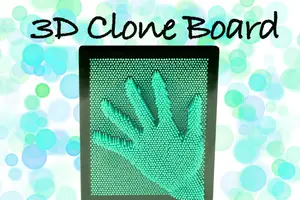 3D Peg Clone Board Fidget Toy - Print in place