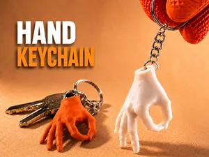 Circle Game Hand Keychain