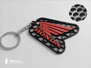 Honda Motor Wing Mark logo keychain