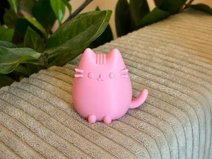 Pusheen Cute Cat - meme minimalist kitty