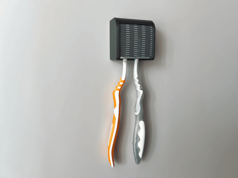 Slide-Lock Toothbrush Holder – Modern & Hygienic!