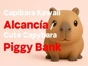 Cute Capybara / Capibara Piggy Bank (Multi-Color)