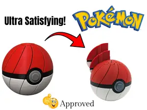 Kinetic Pokéball Twist Fidget Toy (Print-in-Place)