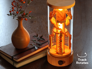 360˚ Rotating Marble Run - Enclosed with Lights