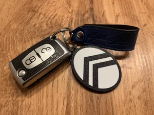 Citroen keychain double sided