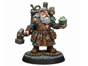 Artificer Gnome Male D&D Miniature (30mm)