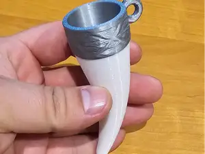 Wearable Viking drinking Horn Shot Glass Pendant
