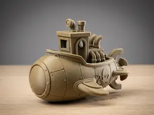 Nautilus Benchy–Steampunk Submarine Inspired Boat