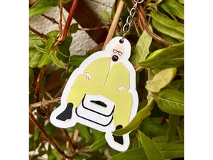 Walter White lab king keychain