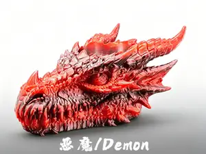 恶魔龙头笔筒储物高精度收纳