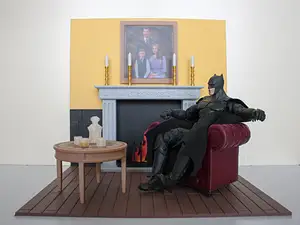 Mini Living room / fireplace diorama scale 1:10