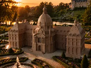 Elegantes historisches Schloss mit Kuppel