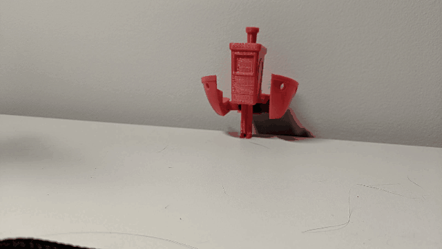 Benchynator - print-in-place, transformer robot.