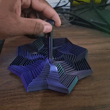 Meu fidget de estrela 8 pontas