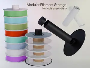 Modular Vertical Filament Spool Storage