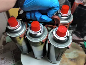 Organizador de Cartuchos de Gas Butano con Asa