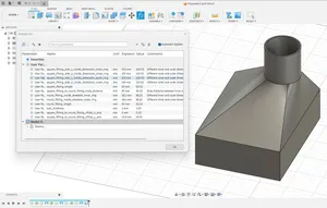 Rectangular to Circular Adapter Creator (Parametric)
