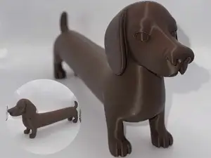 Extra Long Dachshund – Chibi Sausage Dog Figurine