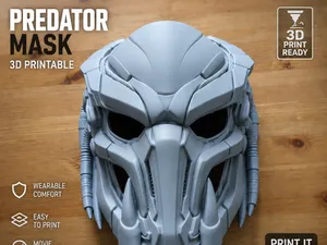 Predator Mask | Wearable for Cosplay & Display
