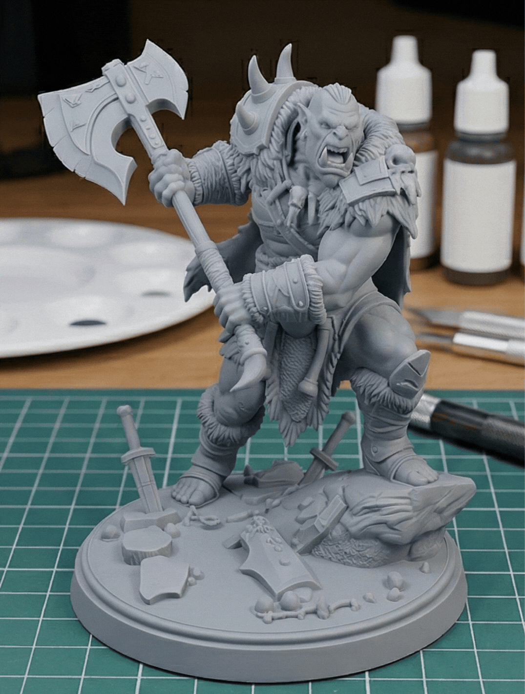 Rune-Cleaver - Orc Barbarian Mercenary