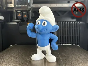 Strong Smurf – Figurine (AMS + No AMS Versions)
