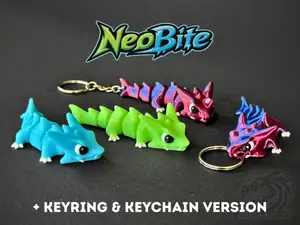 Neobite - Mini Articulated Dragon (+Keychain)