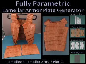 Lamelleon Parametric Lamellar Armor Plates w/ Jigs