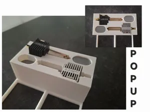 A1 Dual Hotend Box For Gridfinity (POP UP)