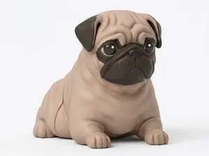 Flexi Pug Semi Realista