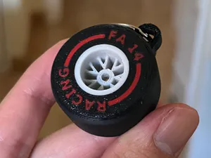 F1 Fernando Alonso wheel keychain 