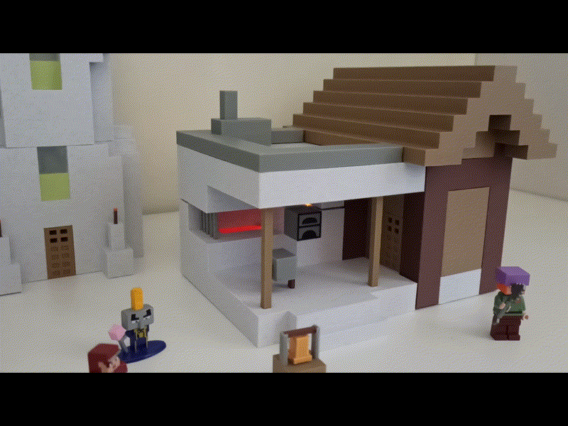 Minecraft village pt.2: Blacksmith house + Bell