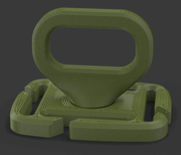 MOLLE Strap Clip with Swivel Eyelet