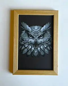 Buba owl " Filament Painting "