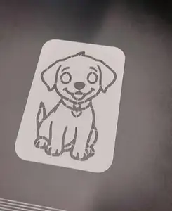 template for icing little dog - wide gaps