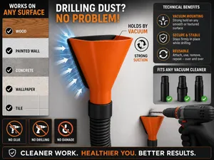 Dust Extraction - Hands-Free Vacuum Funnel