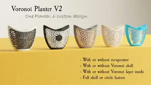 Voronoi Planter with water recuperator