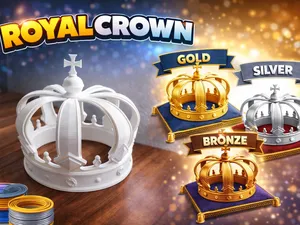 Royal Crown – Elegant Decor | Easy 3D Print STL