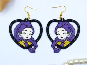 Kpop Demon Hunters Huntrix Rumi Earring Keychain