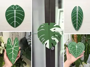 Slip-on leaf handles for Ikea Milsbo & Rudsta