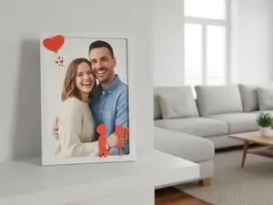 Valentine’s Day Happy Couple Photo Frame
