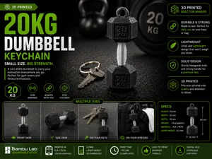 Dumbbell Keychain 20KG – Strength in Your Pocket