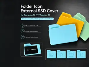 Folder Icon External SSD Cover for Samsung T7 / T5