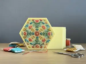 Hexagonal Cross Stitch DIY Box