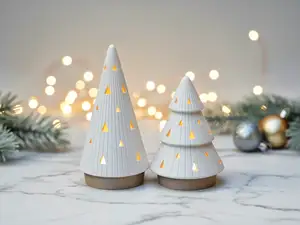 Modern Christmas Tree Tea Light Holder